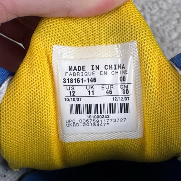 Nike Shox Turbo Men's Running Shoes Size 12 US 318161-146 Blue Silver Yellow - Picture 11 of 11